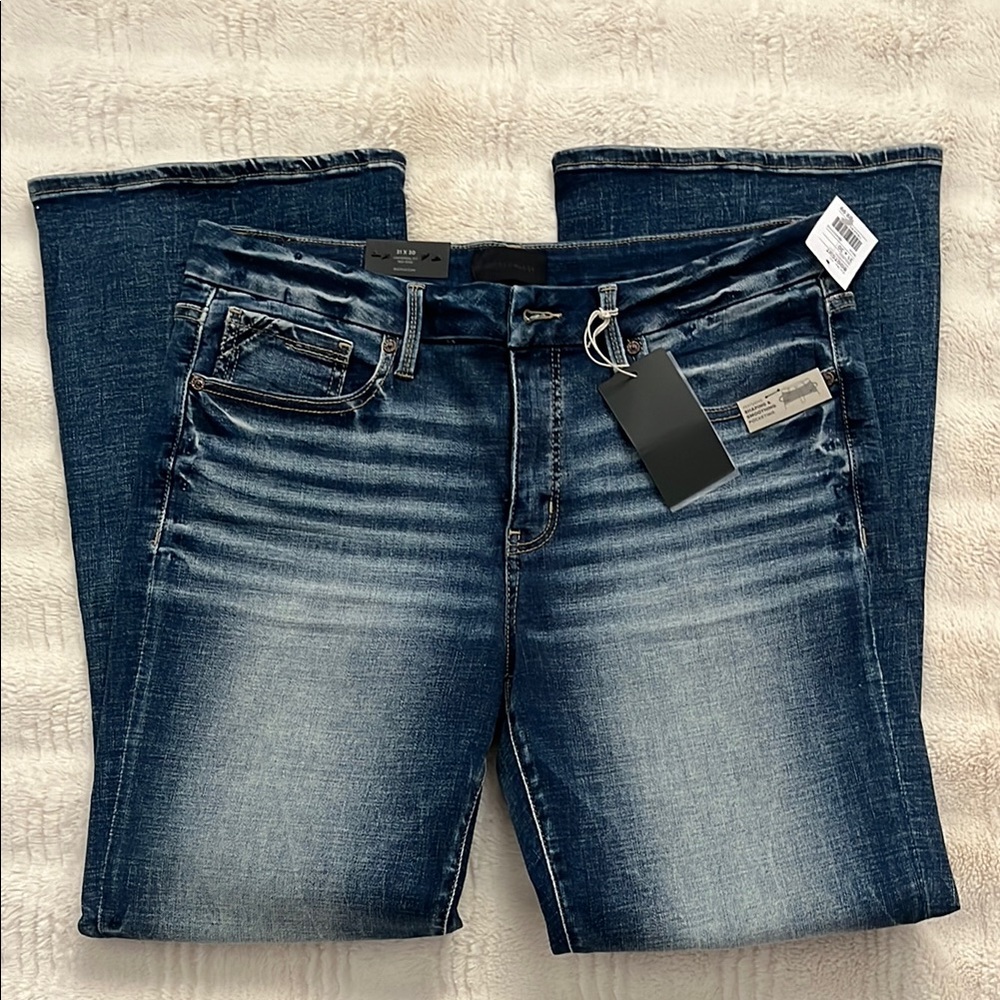 Buckle Black Bootcut Jeans